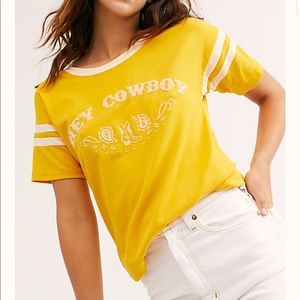 Free People Embroidery Tee